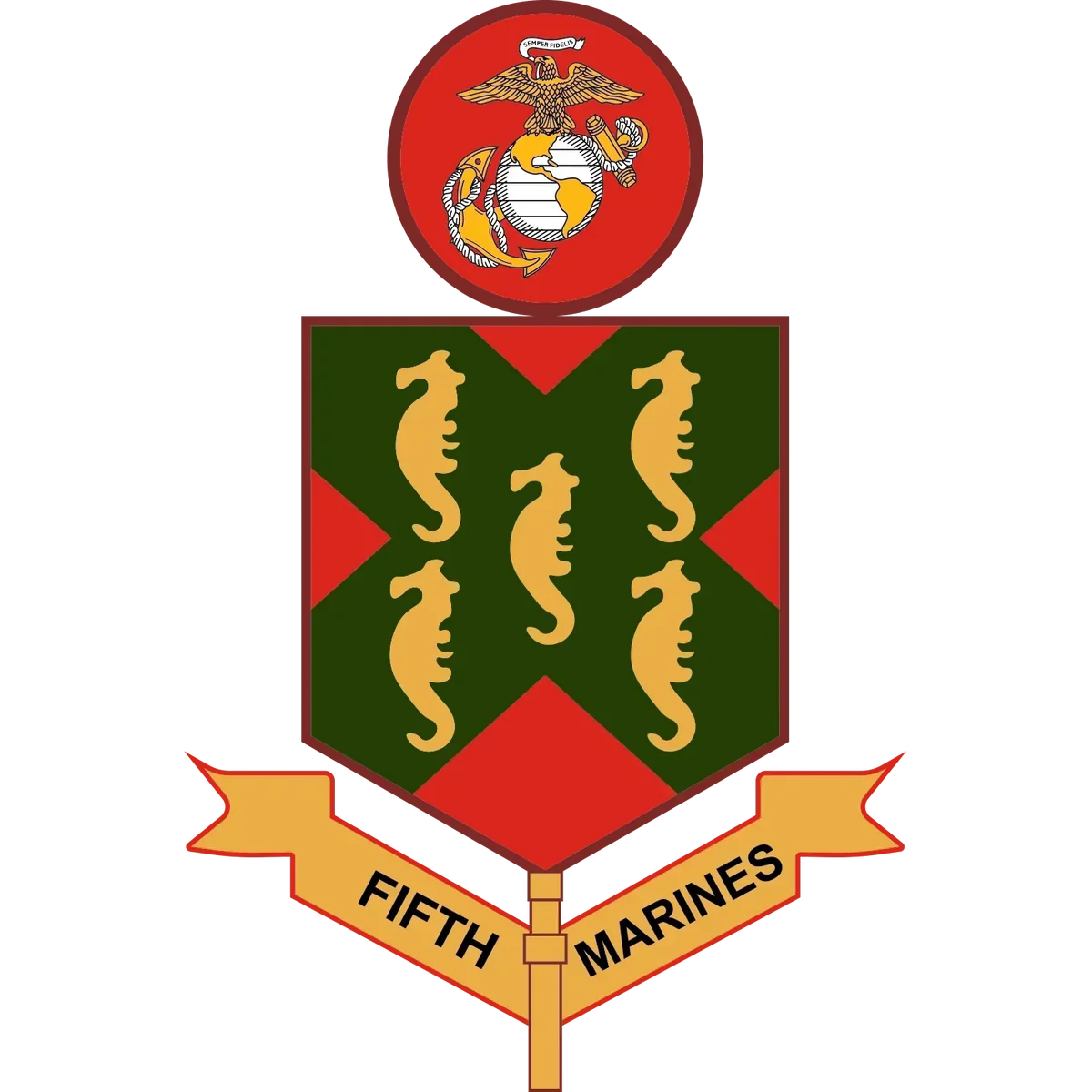 5th Marine Regiment crest